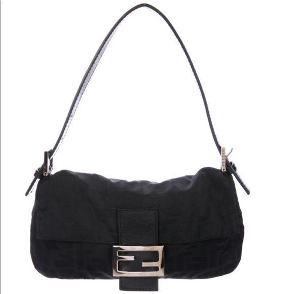 Fendi Handbags - AUTHENTIC Fendi Zucca Purse Black